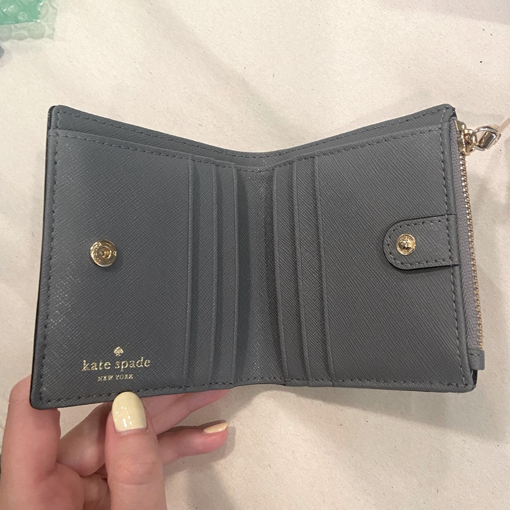 Kate Spade Grey Bifold Wallet